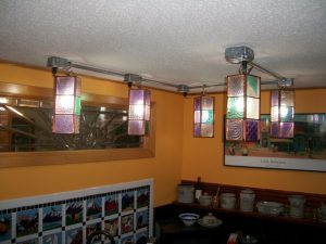 Kitchen Lanterns with Copper Frame